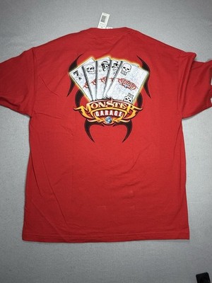 VTG, 2003, Monster Garage, Playing Cards, Shirt Men's XL, Skate, Racing, Poker