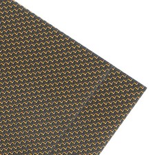 2 Pcs 3K Carbon Fiber Sheet 250x100x1mm Board with Gold Metallic Threads