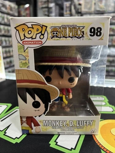 Funko Pop One Piece Glossy Hair Monkey D. Luffy 98 JJL160504 OG Barcode SEE PICS