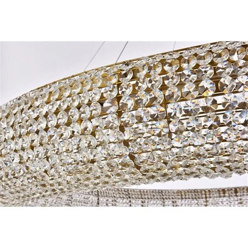 Elegant Lighting Paris 30-Light Metal & Crystal Chandelier in Gold - Picture 6 of 8