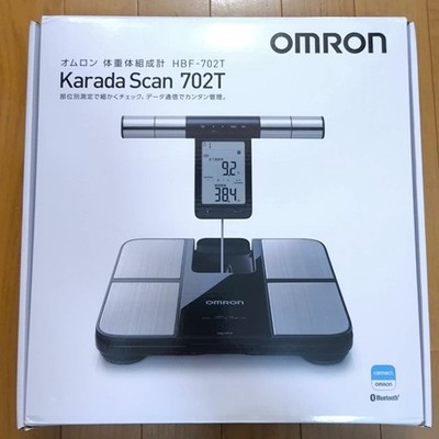 Omron HBF-702T Body Composition Monitor Karada Scan Bluetooth Scale Black Silver