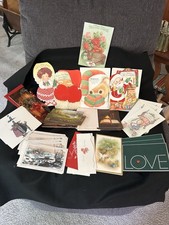 Lot of 54 Unused Vintage Christmas Holiday Cards Hallmark Ambassador Cleo  