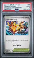 Pokemon 2024 PSA 9 MINT Paradise Resort Honolulu Hawaii World Championship STAFF