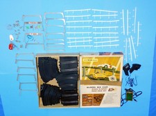 1960's ELDON SIX CAR STOCK 'N SPORT SLOT CAR SET BOX TRACK  ACCESSORIES