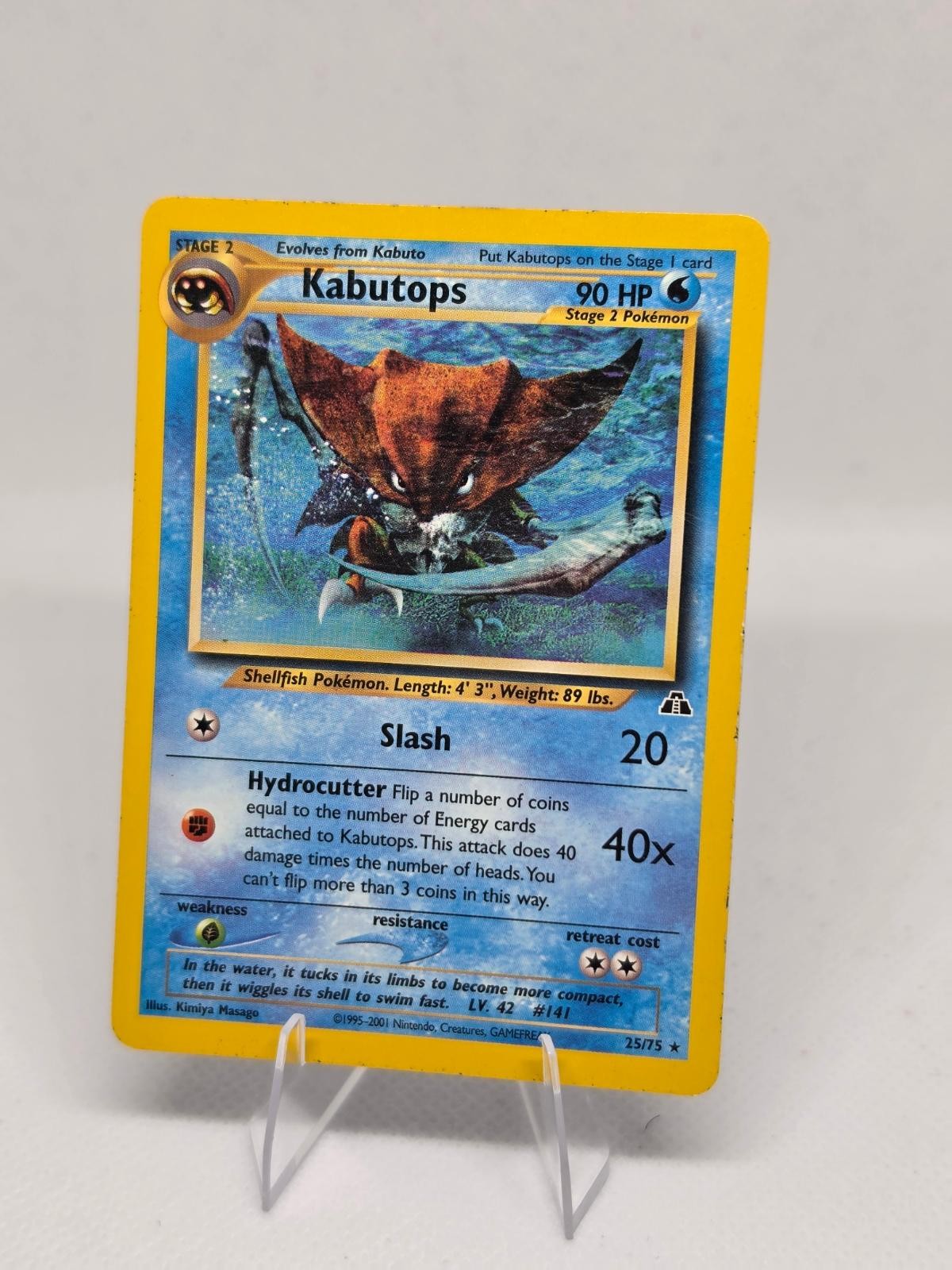 Kabutops 25/75 Rare Neo Discovery Pokemon Unlimited HP