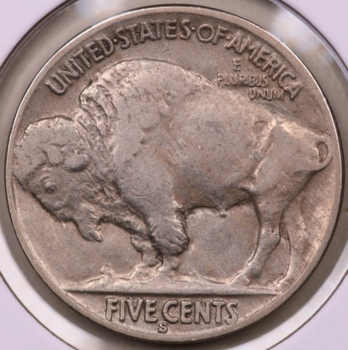 1930-S Buffalo Nickel VF Lamination Error Obv. ***RARE ORIGINAL ERROR*** - Picture 3 of 3