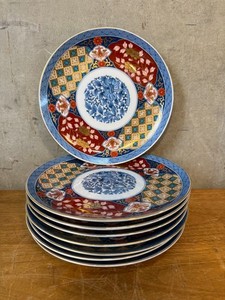 Set of 8 Smithsonian Imari Japanese Porcelain Salad Plates 8"