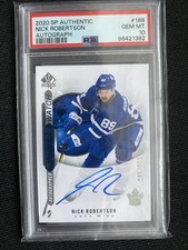 2020-21 SP Authentic Future Watch Auto NICK ROBERTSON PSA 10 /999