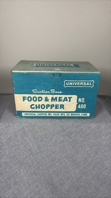 Vintage Universal Suction Base Food and Meat Chopper No 400 Including Packaging