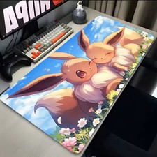 Eevee Desk Mat Gamer Gift Mouse Pad Kawaii