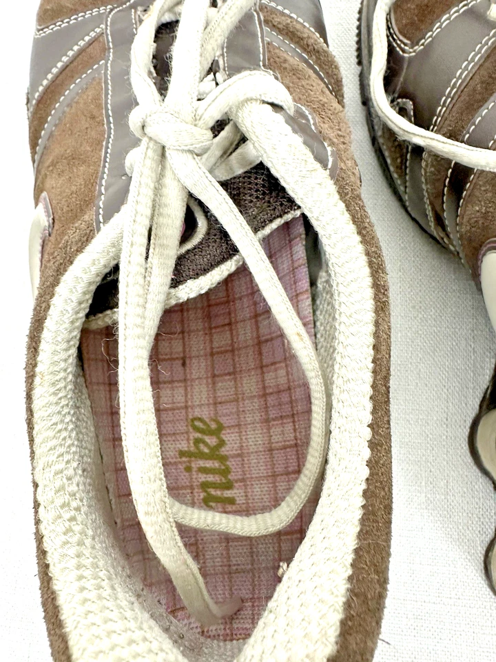 NIKE SHOX Mujer’s 8 Cordones Marrón Gamuza Ropa de Calle Tenis Zapatos Foto 3 de 4