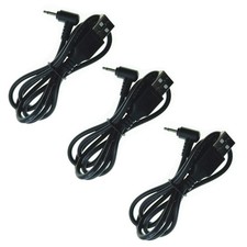 DZYDZR USB to 2.5mm Charging Cord 3.3ft 3 Pack 3pcs USB-2.5mm Black, Black