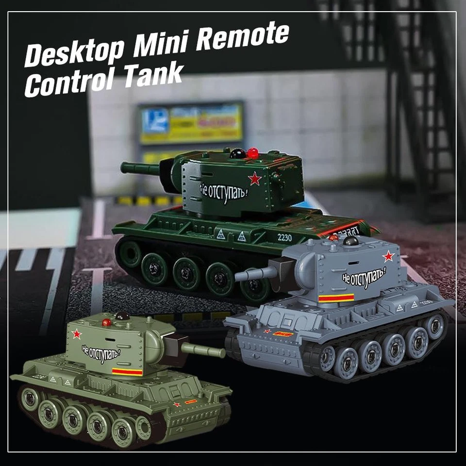 Mini char de télécommandé de bureau, char interactif de infraroug= - Photo 4/4