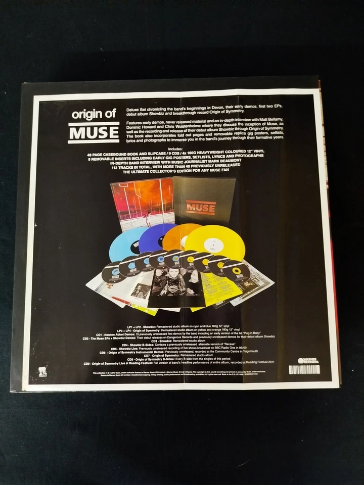 Muse – Origin Of Muse EU 2019 Box Set Limited Edition 4x LP 9xCD - Imagen 2 de 4