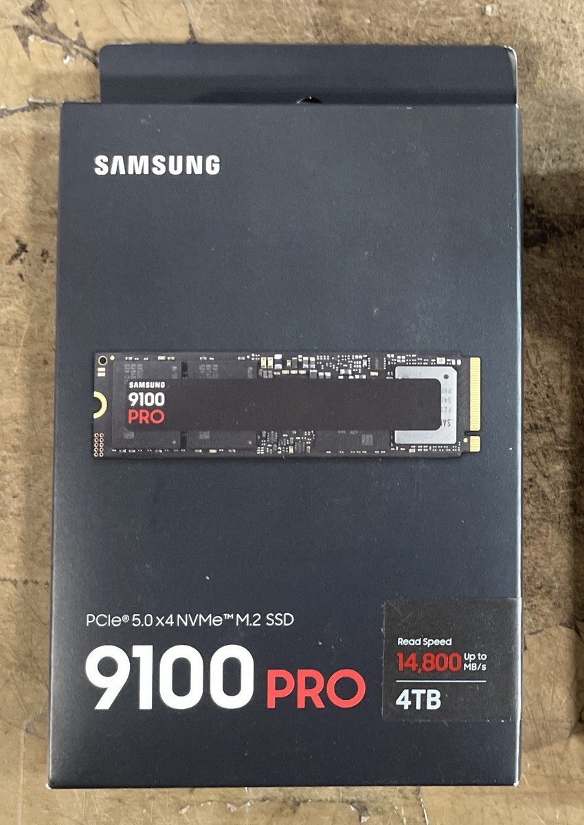 【未開封】SAMSUNG SSD 9100 PRO 4TB Amazon.com: Samsung SSD 9100 PRO 4TB, PCIe 5.0x4 M.2 2280, Seq