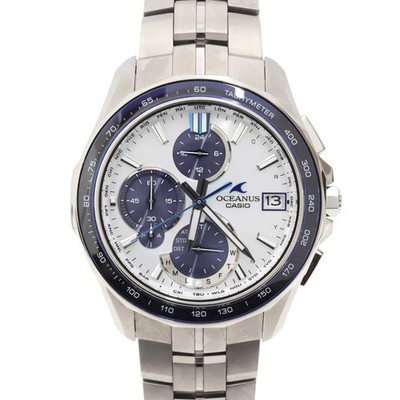 CASIO Oceanus Manta OCW-S7000D-7AJF Herrenuhr weiß gebraucht #52126