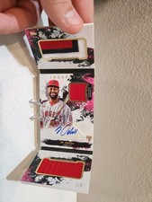 2021 Topps Inception Jo Adell Autographed Rookie Game Day Relic Book Card /5. rookie card picture