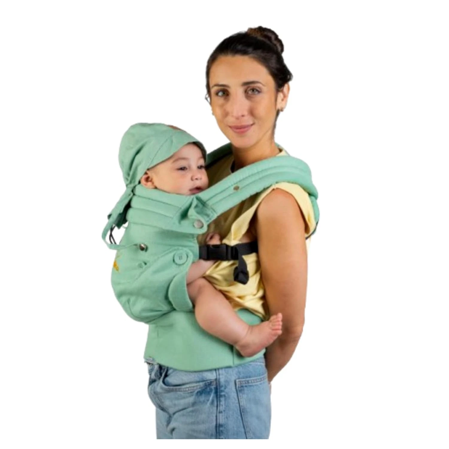 Ergonomic Baby Carrier for Newborn to Toddler with Lumbar Support & Hoods