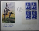 Canada #415, Signed By Artist, L.L. Plate Block, Plate #2, First Day Cover