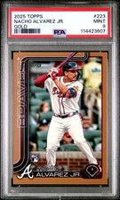2025 TOPPS #223 NACHO ALVAREZ JR. GOLD /2025 PSA 9 MINT RC