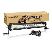 15 inch 144W Led Light Bar Dual Row 7D Spot Flood 15in - 144W - Combo  Wire