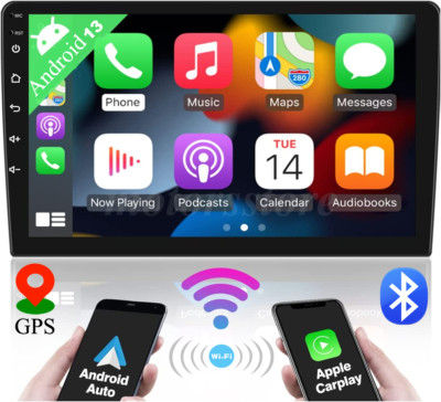 Double 2Din Touch Screen Car Stereo Radio 10.1'' Android 13 Carplay GPS Navi WiFi
