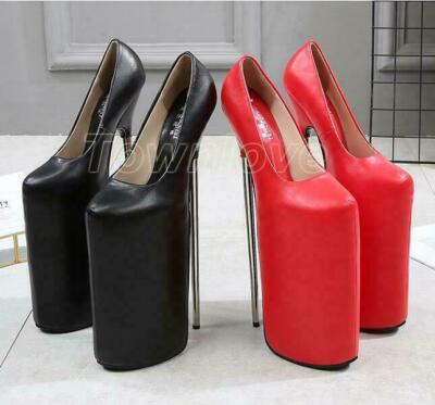 Super 30cm High Heels Womens Party Nightclub Pumps Platform Heel Dance Shoes New
