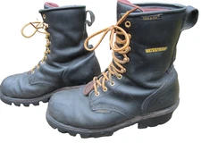 Chippewa Chip A Tex 73050 Steel Toe Insulated Logger Boots Black Men’s Sz 9.5 M