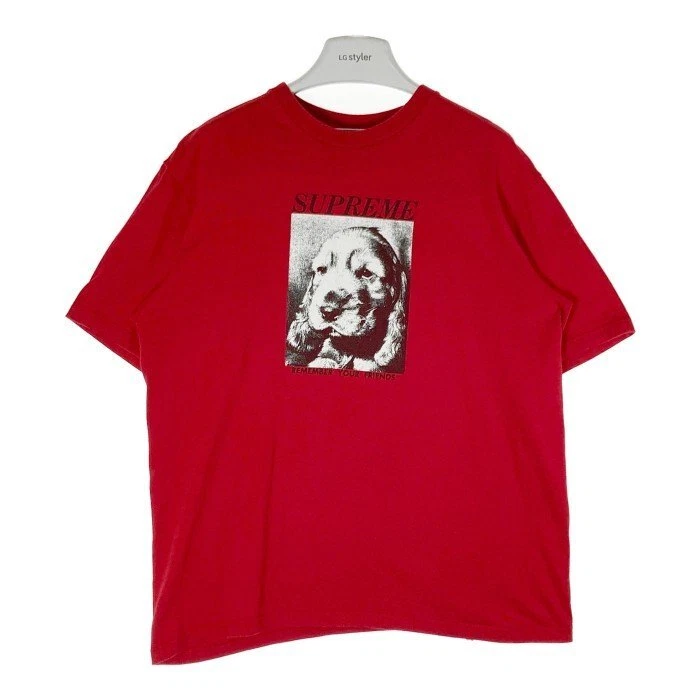 T shirt imprimé Supreme 18AW Remember Your Friends rouge taille M d'occasion