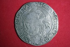 1644 - Netherlands Holland Silver Lion Daalder Coin, Armored Knight! #N03639