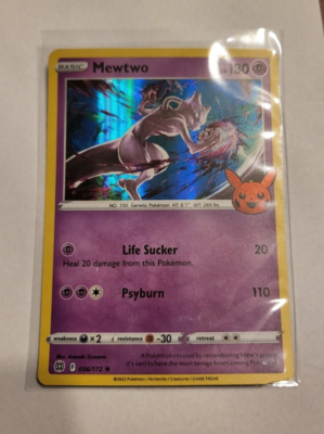 mewtwo pokemon card 056 172 TCG - Trick or Trade (Stamped) Holographic 056/172 Colorless Artist Pokmon TCG - Mewtwo 056/172