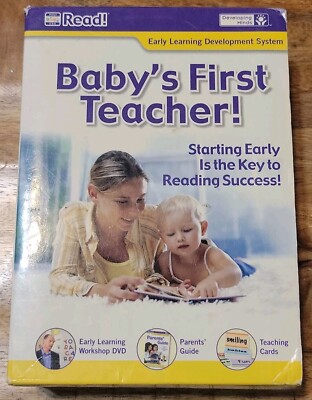 Baby s First Teacher READ! Early Learning Development System DVDs Teaching Cards