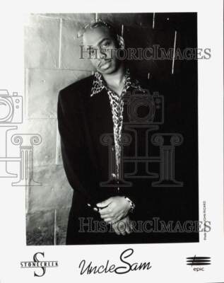 UNCLE SAM オールドデック　一個 Standing Primitive Uncle Sam on Wooden Base, Farmhouse Uncle Sam