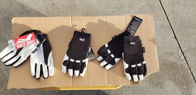 White Eagle 2153T Goatskin Gloves THINSULATE LINED Neoprene Knuckle LARGE glove