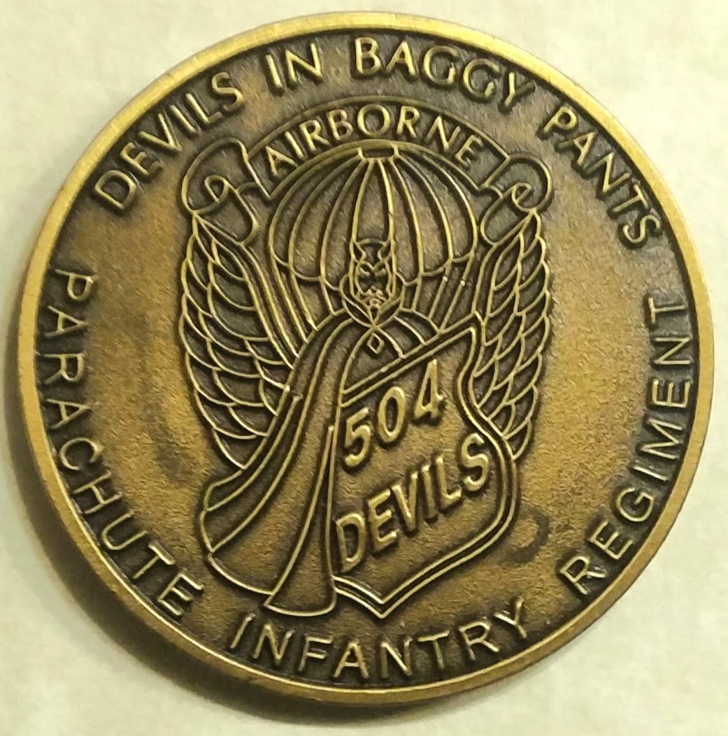 82nd Airborne 504th PIR Devils In Baggy Pants CSM Army Challenge