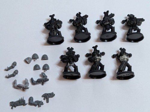 metal oop warhammer 40k Thousand Sons Chaos Space Marines x7