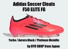 Adidas Soccer Cleats F50 ELITE FG IE3191 Turbo / Aurora Black