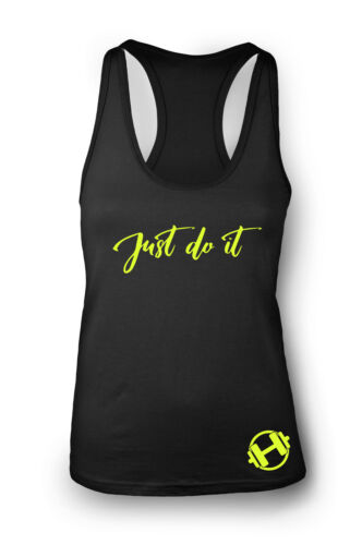Just do it Gym Vest Women Racerback Yoga Workout Vest Tank Sports Top Clothes - Picture 1 of 3