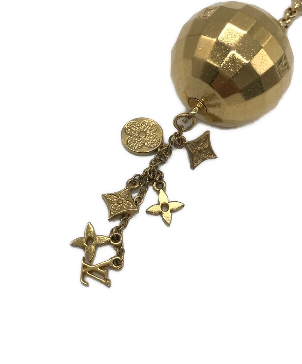 LOUIS VUITTON Porte Cles Glitter Mirror Ball Charm Keyring M65379