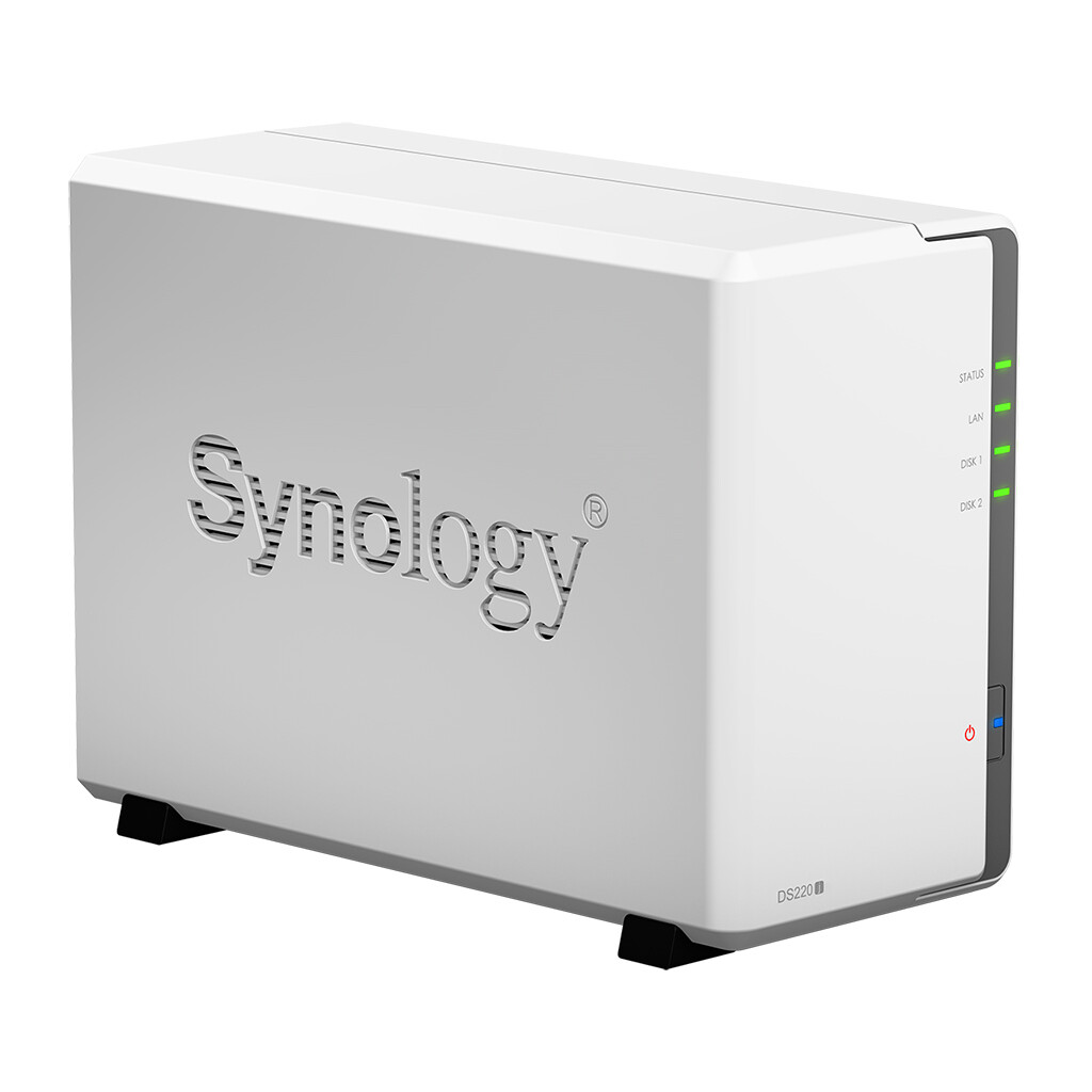 Synology DS220J DS220 NAS RAID Server + 2 x 4 TB WD Western