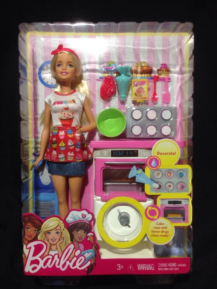 Barbie baker cheap play set