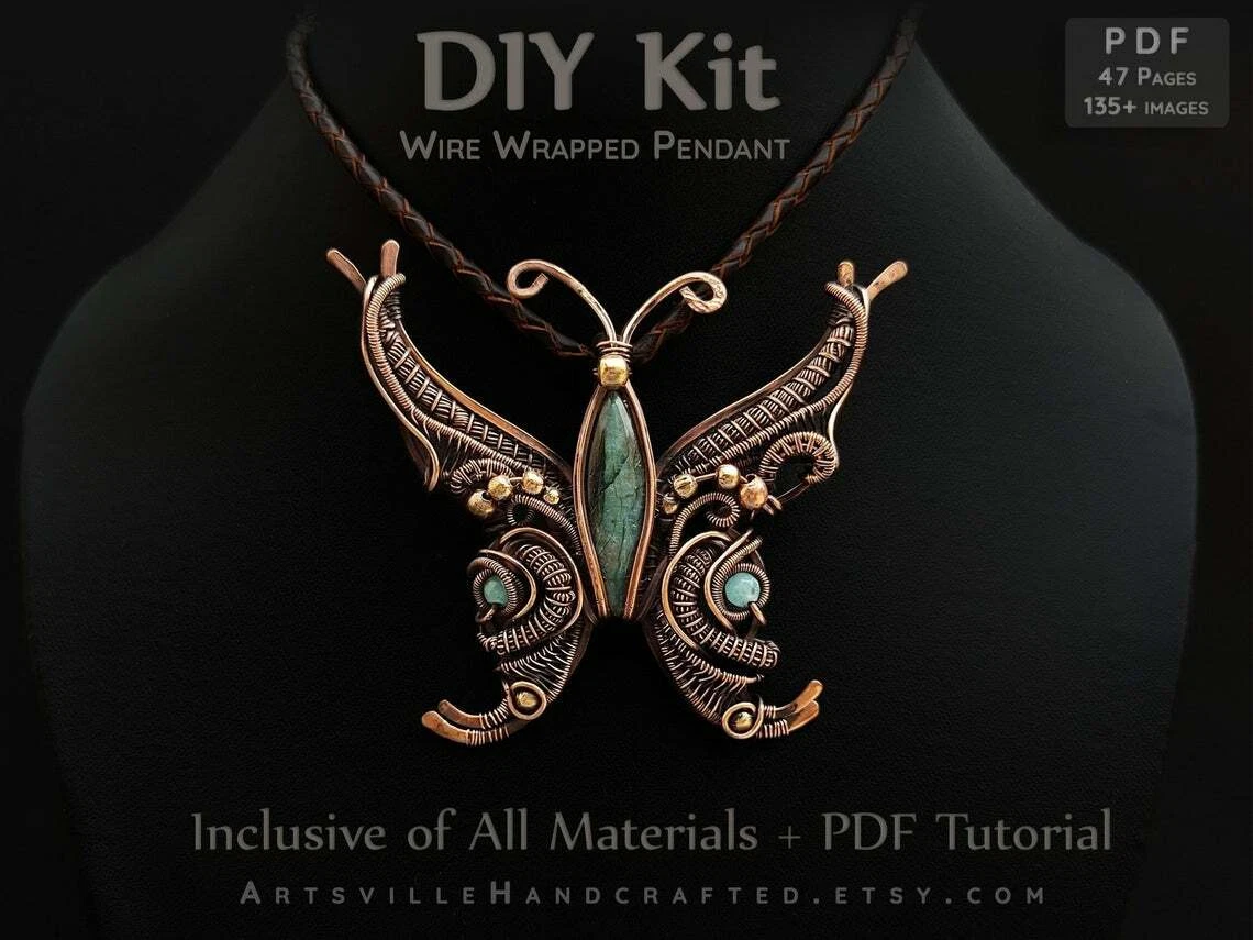 Jewelry Making Wire Wrapping Kit with Charms, Jewelry Wires and Jewelry  Findings