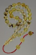 Islamic 33 Round Shape Prayer Beads Genuine BALTIC AMBER TASBIH 21.1g 210525-6