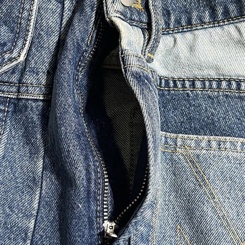 Marc Jacobs Patchwork Denim Mini Jean Skirt NWT Sz 28 Monogram Cargo Low Rise - Picture 5 of 10