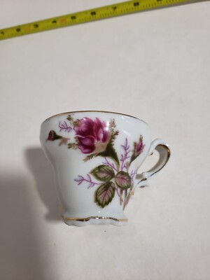 4 Sets Vintage Moss rose Tea Cup children's tea set Made In Japan