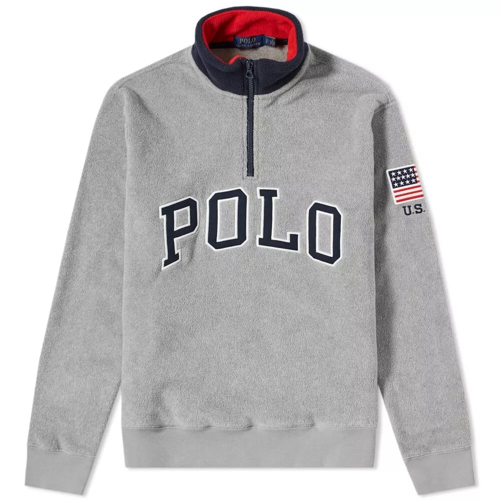 Polo ralph lauren half zip deals polo fleece sweatshirt