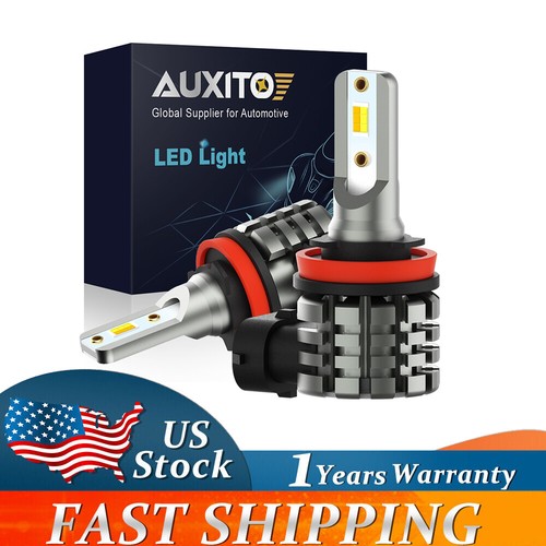 Switchback White & Amber H11 H8 LED Fog Light Driving Light Bulbs Kit 10000LM US - Foto 18 di 18
