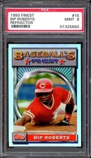 1993 Finest Baseball #15 Bip Roberts Refractor PSA 9