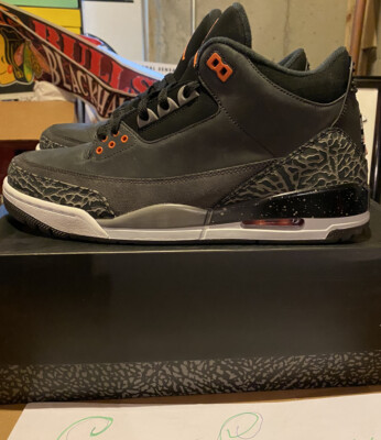 Nike Air Jordan 3 Retro Fear Pack 2013 Men s Size 11