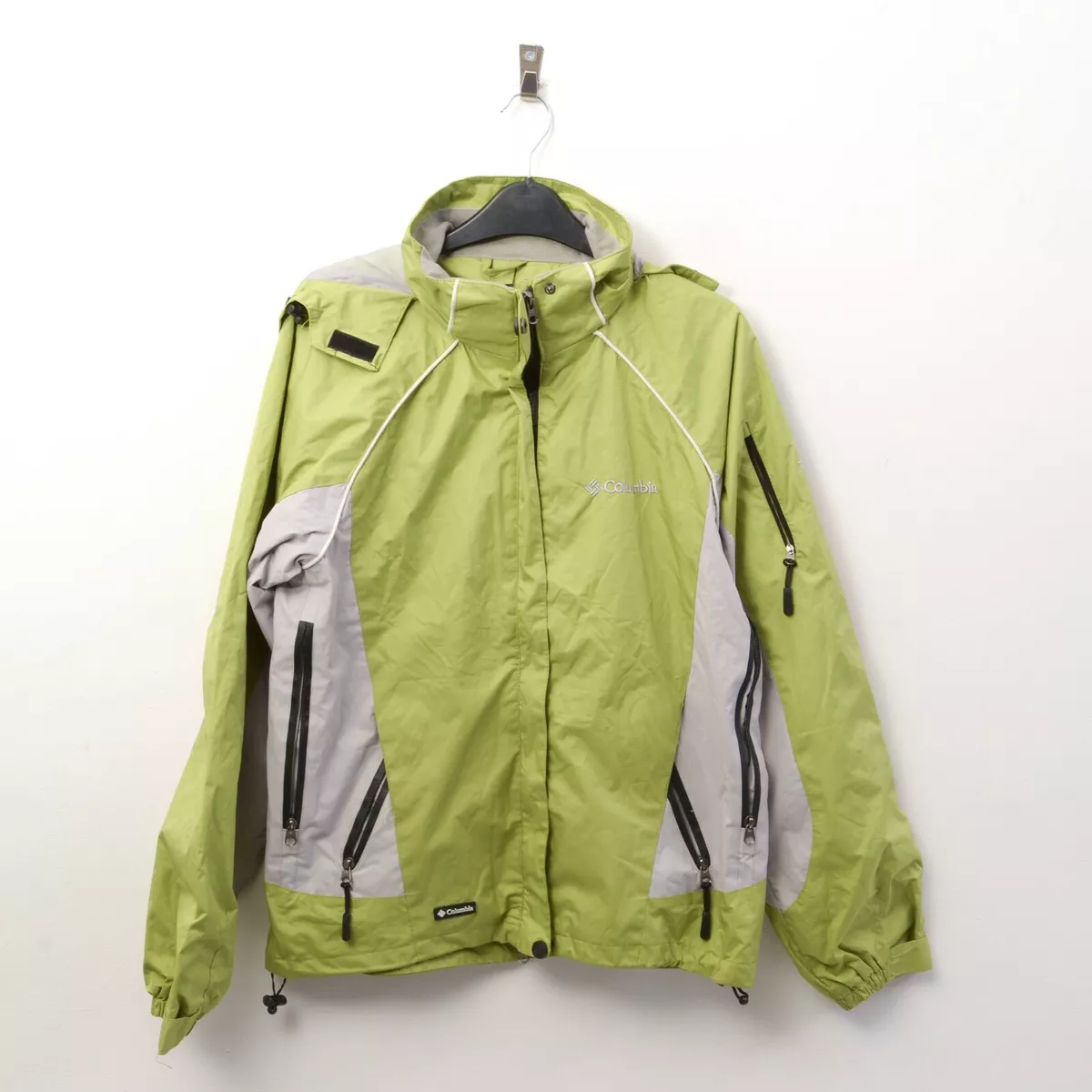 Columbia TITANIUM OMNI TECH L Women Jacket Waterproof Coat Green Sportswear  Hood